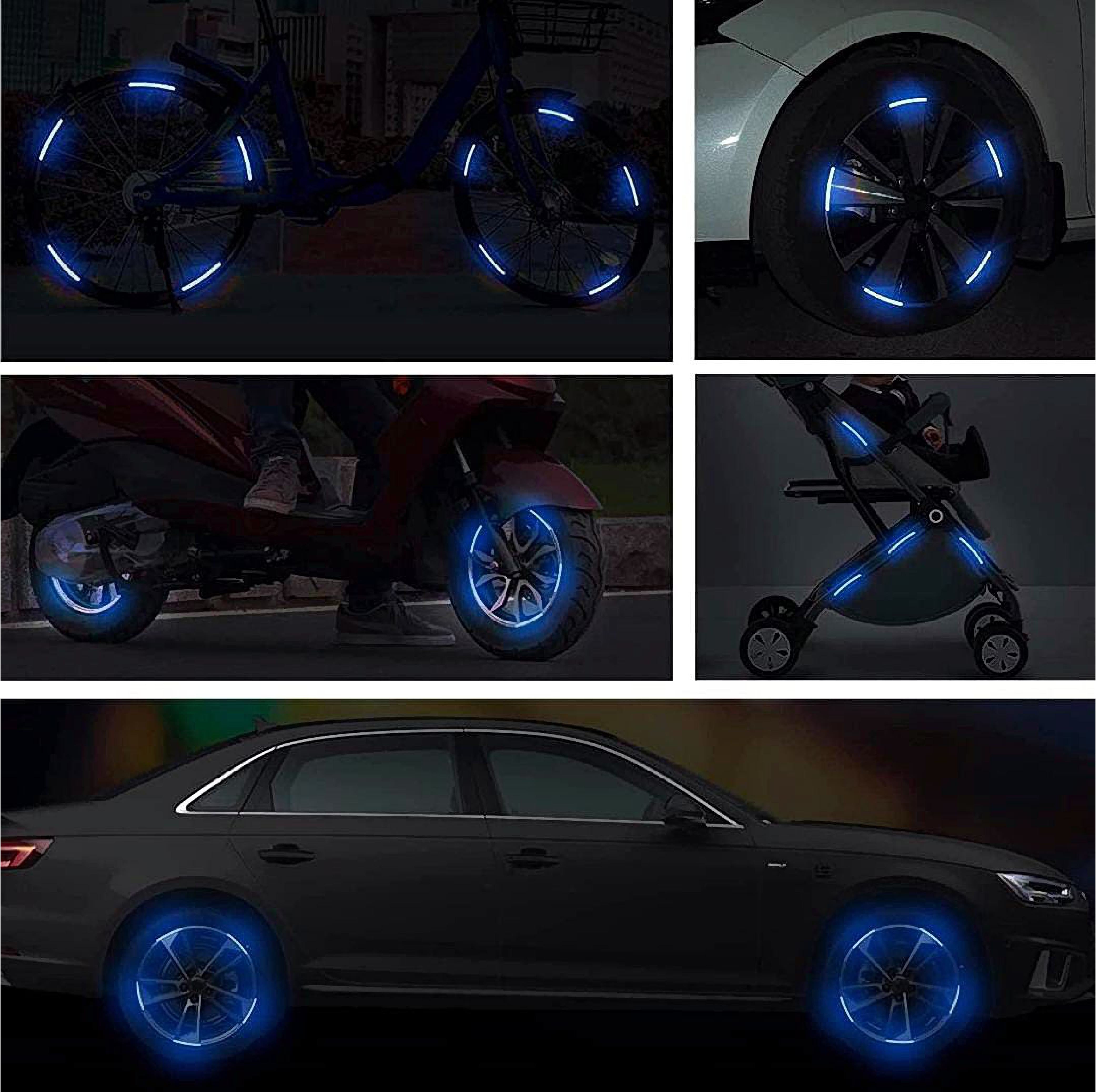 20 PCS Reflective Wheel Sticker Set