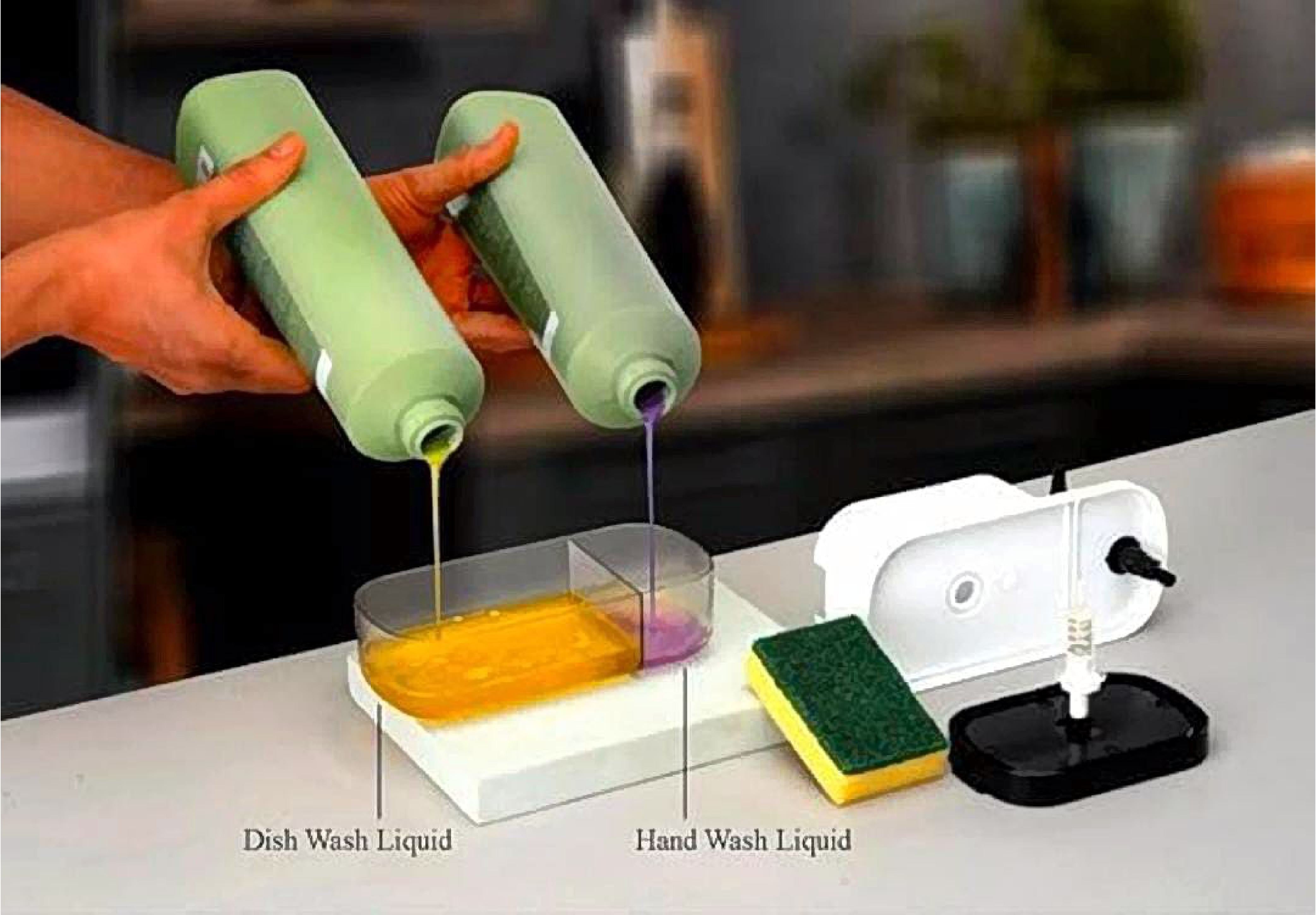 3-in-1 Liquid Soap Dispenser