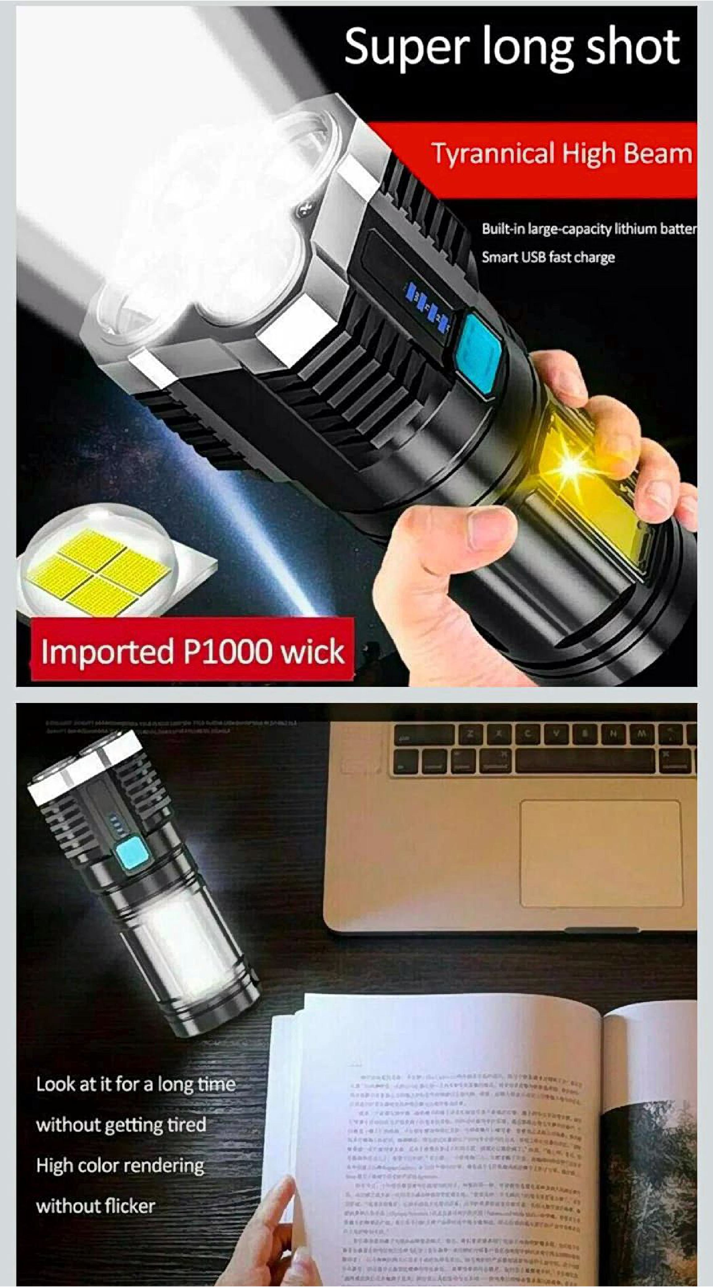 4-Mode LED Torch Light