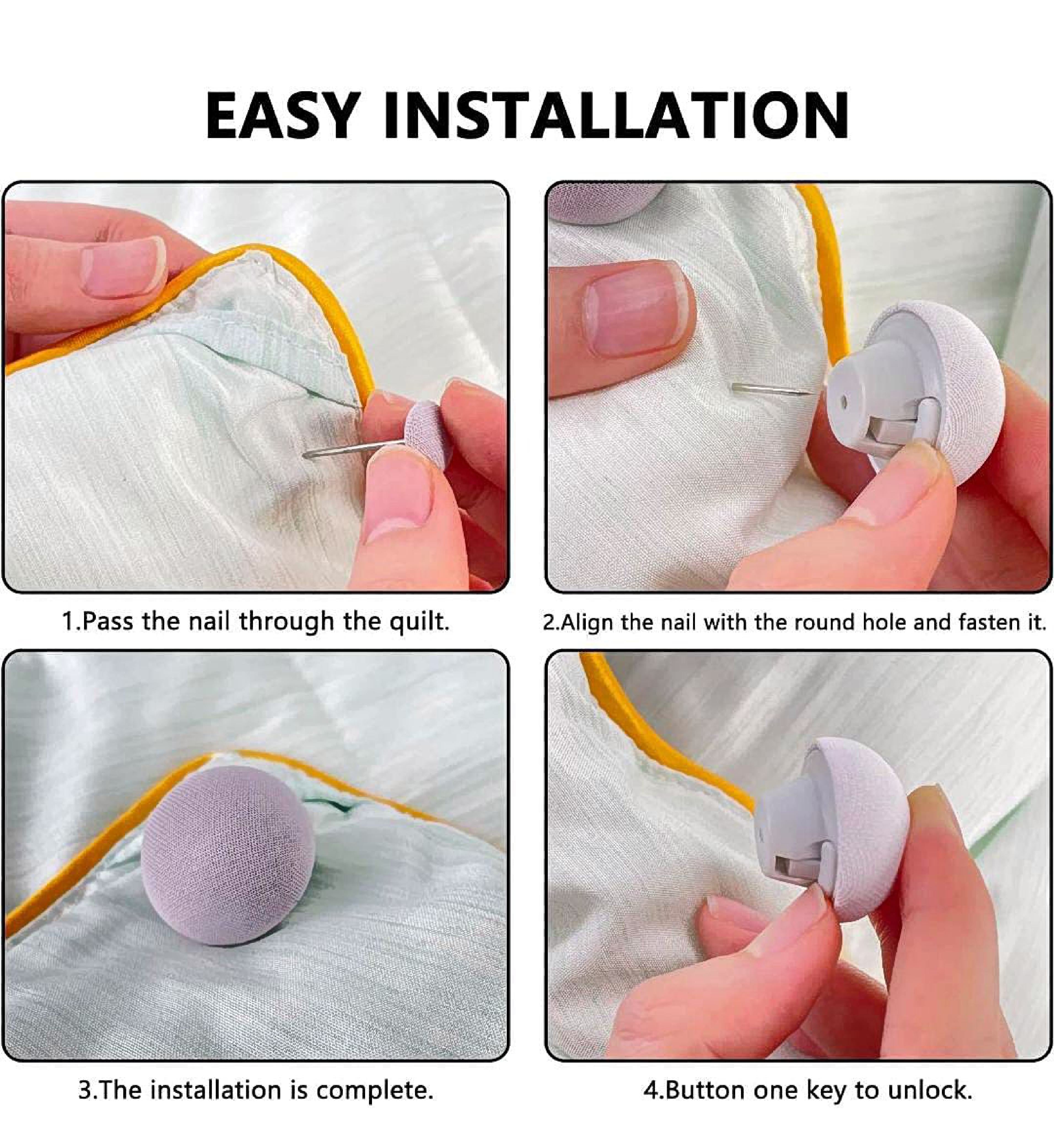 5 PCS Duvet Cover Clips Set