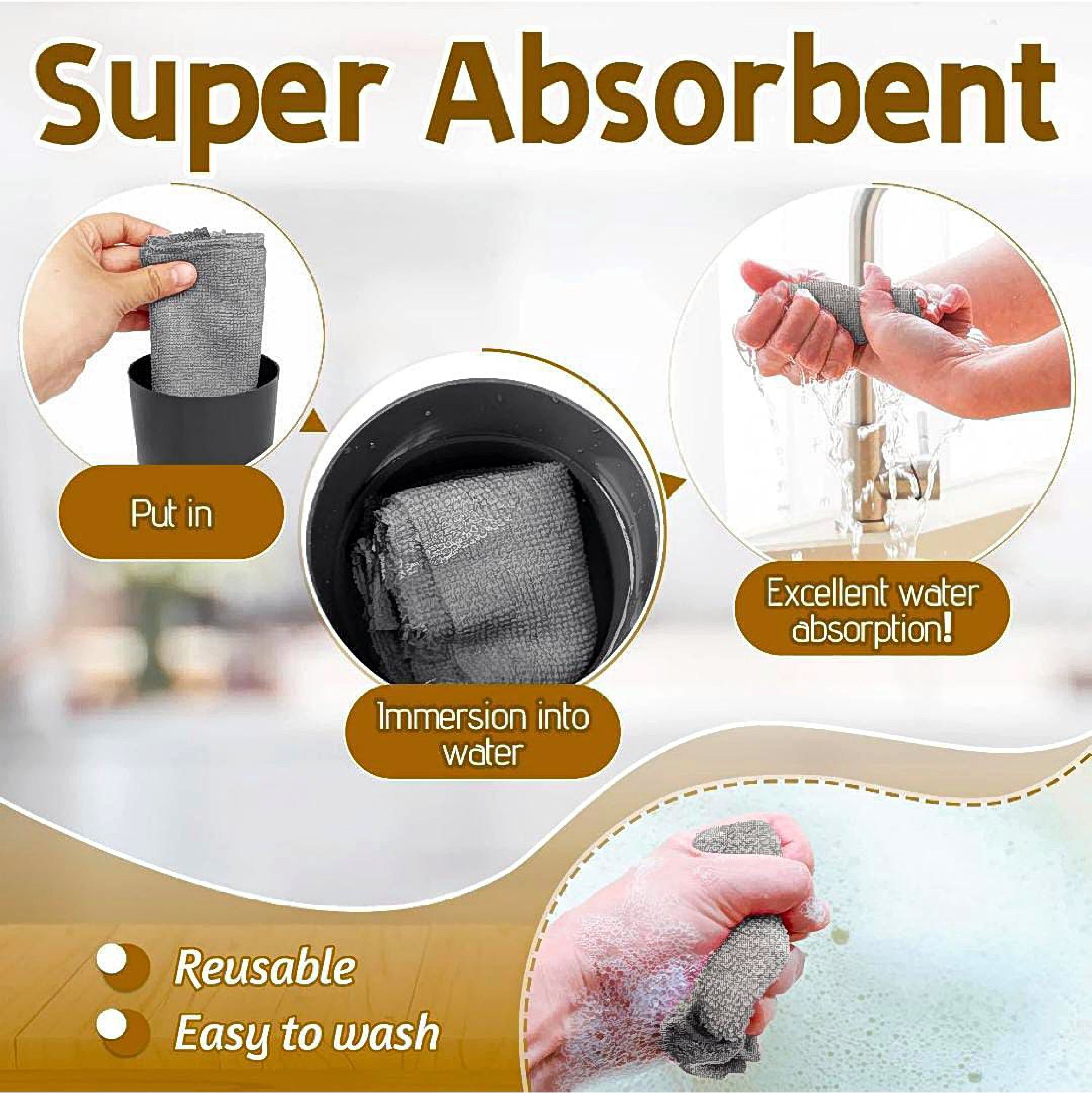 25×25 Roll Disposable Cleaning Cloth Set (20 PCS)