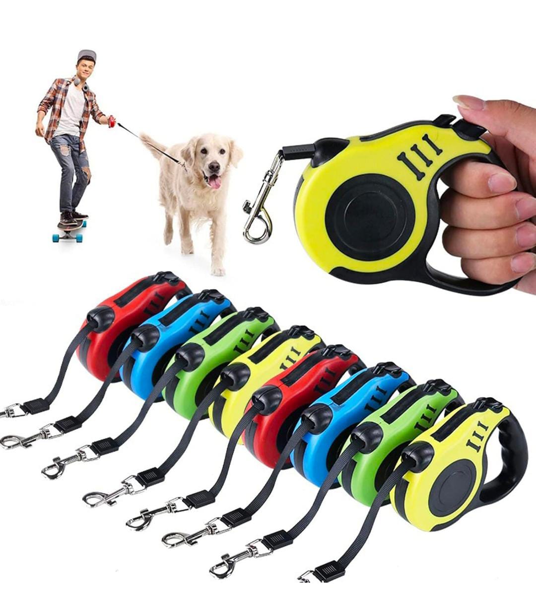 Retractable Dog Leash Belt