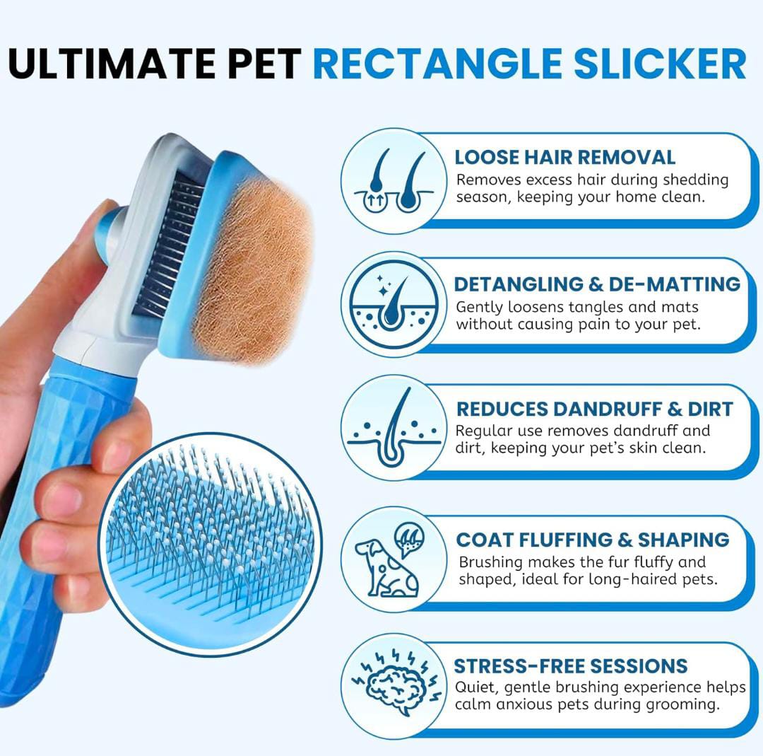 Square Pet Brush