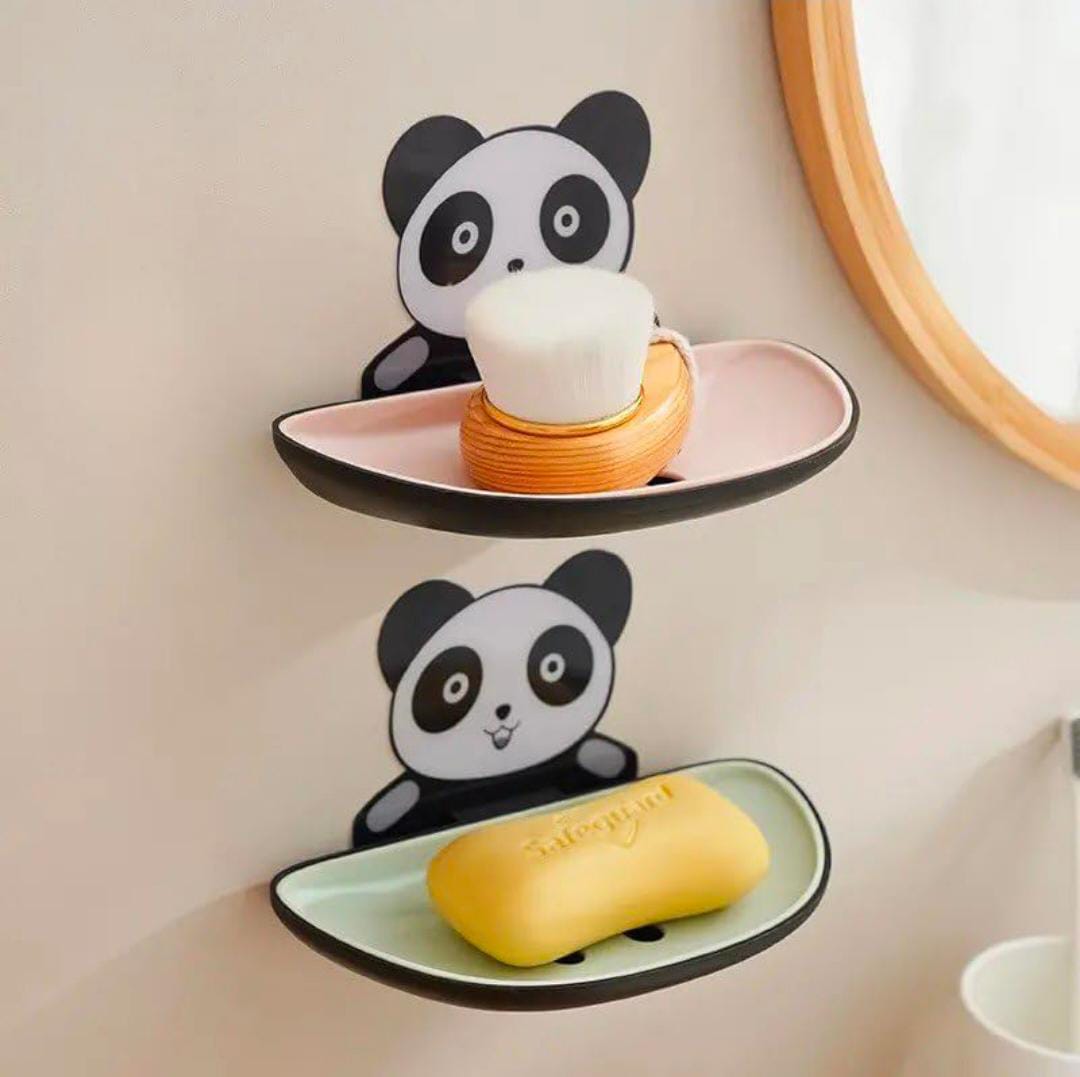 Panda Shaped Soap Holder - 2 Pcs