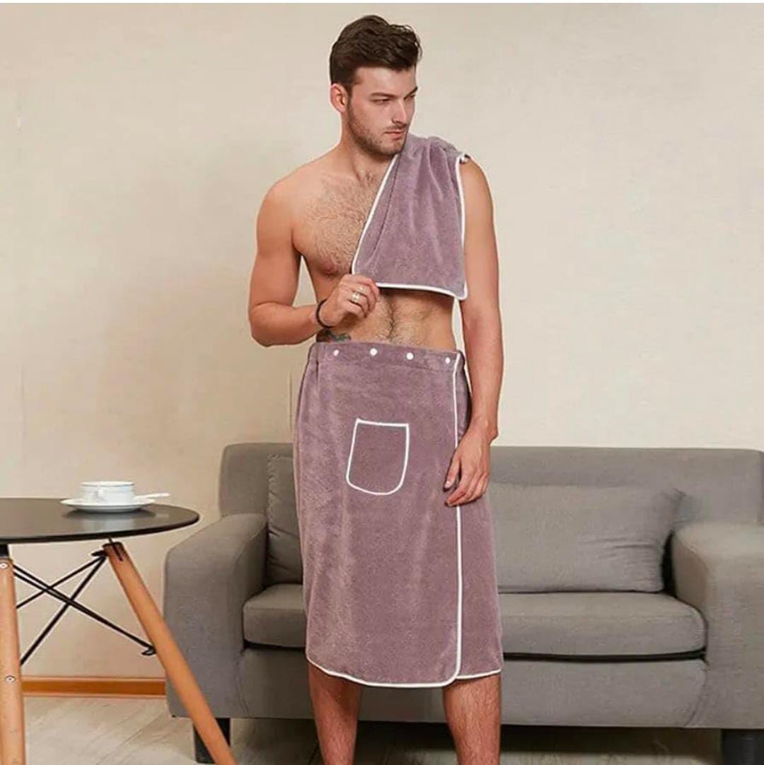 Men’s Soft Wearable Bath Towel