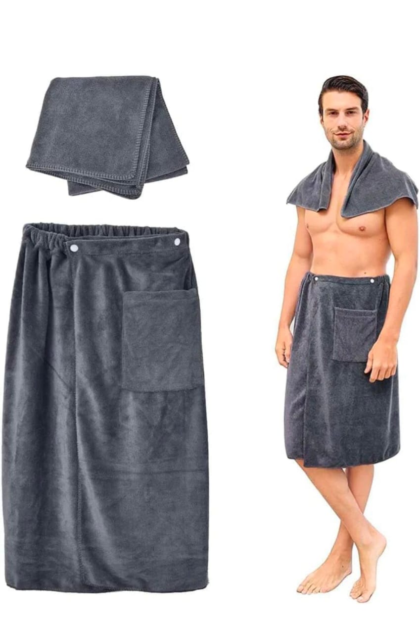 Men’s Soft Wearable Bath Towel