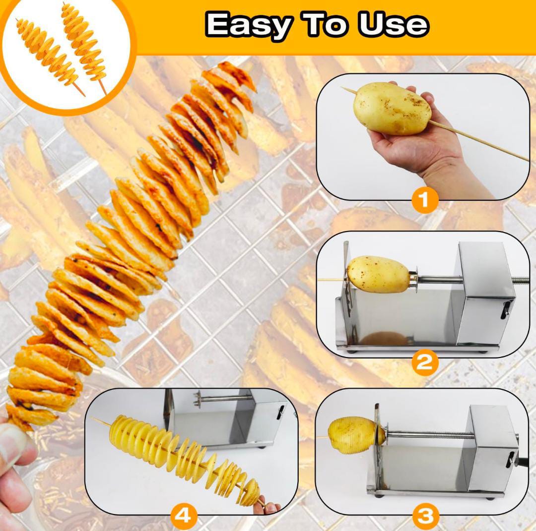 Stainless Steel Potato Spiral Slicer