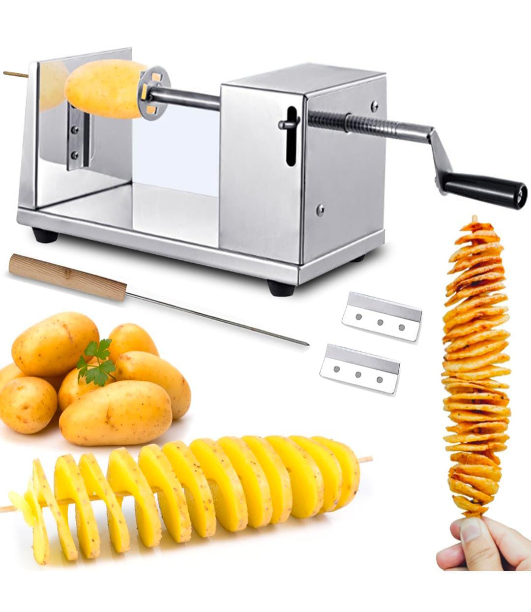 Stainless Steel Potato Spiral Slicer