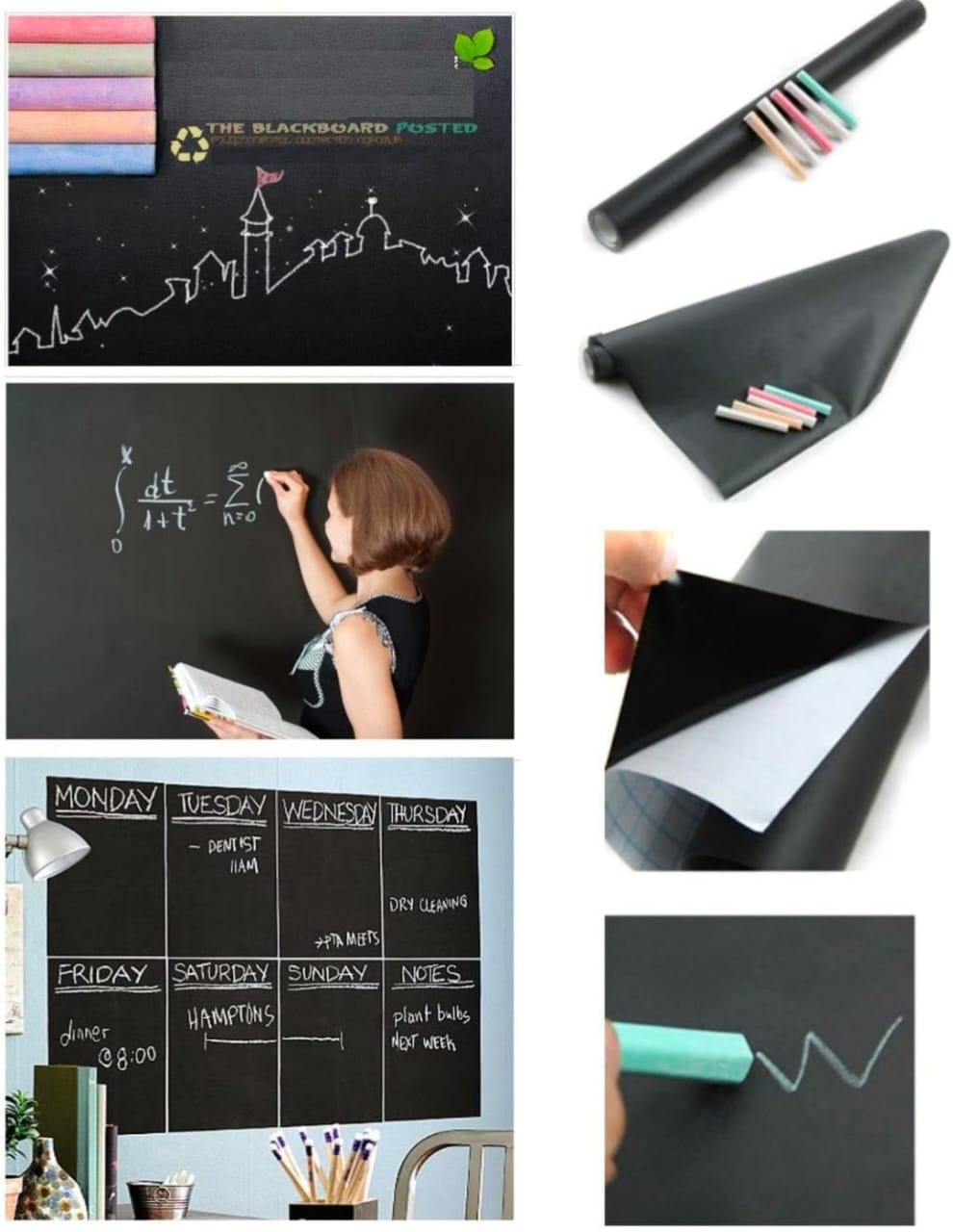 Black Board Sticker (45×200 cm)