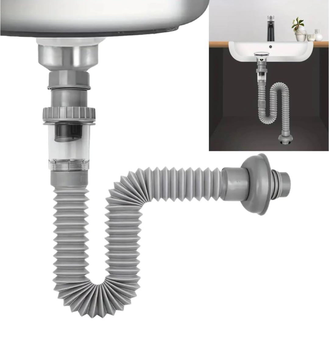 Anti-Clogging Sink Drain Pipe