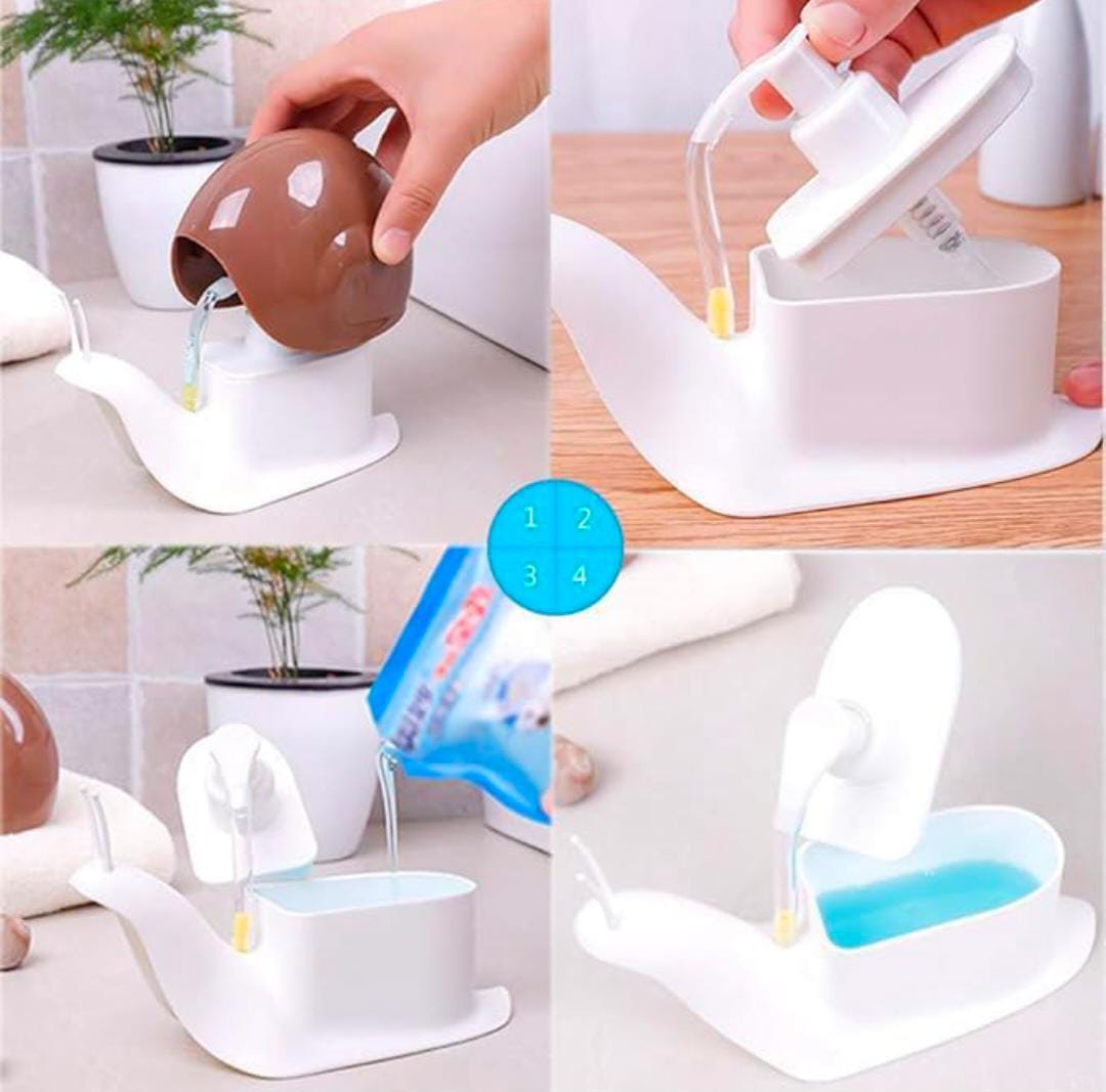 Snail Shape Liquid Soap Dispenser