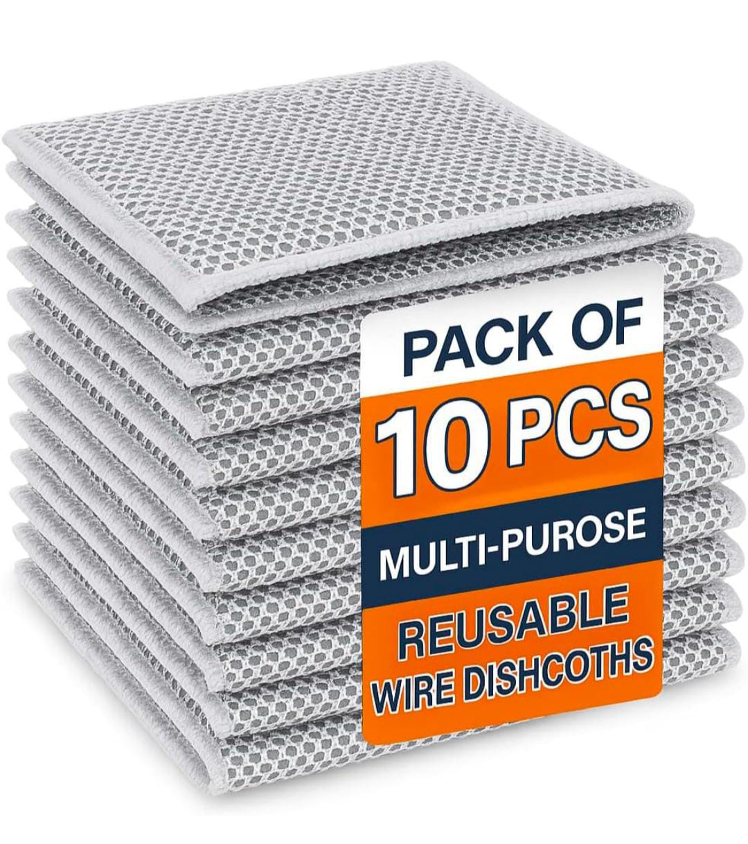 Steel Wire Dish Cloths - 10 PCs