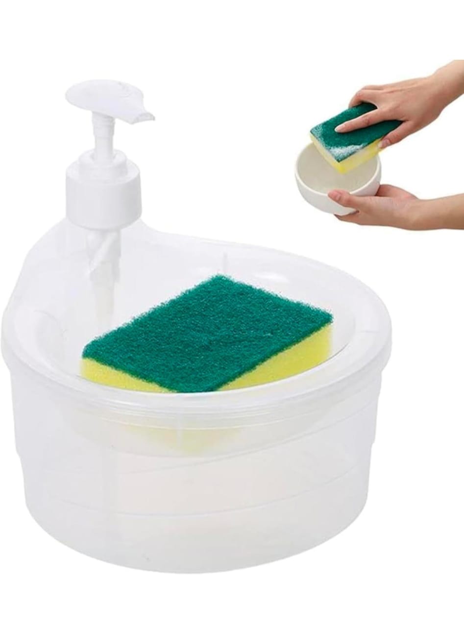 2 in 1 Liquid Soap Dispenser