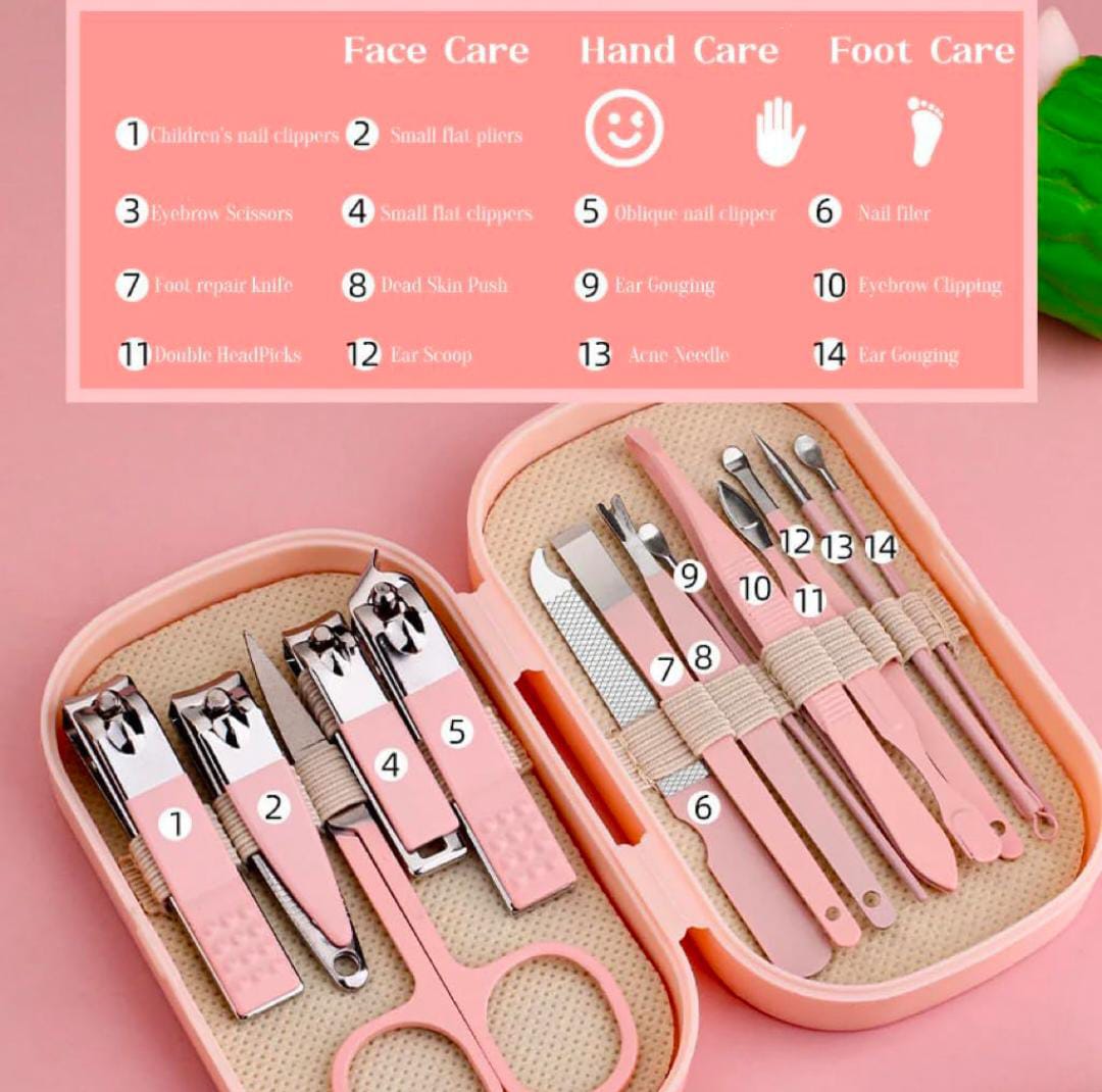 14 PCS Manicure & Pedicure Set