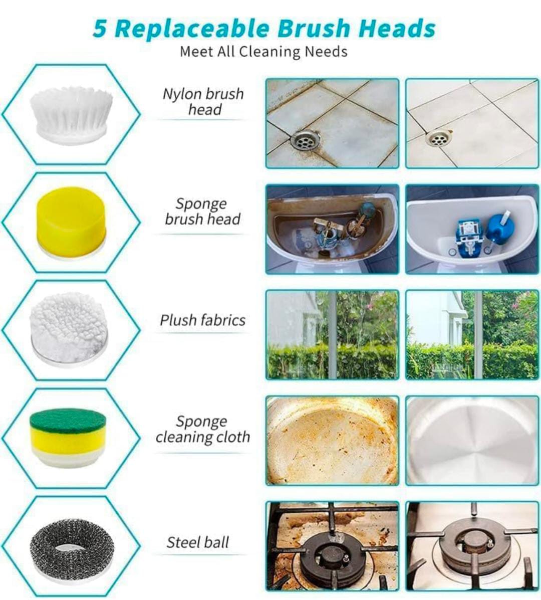 USB 5 in 1 Magic Brush