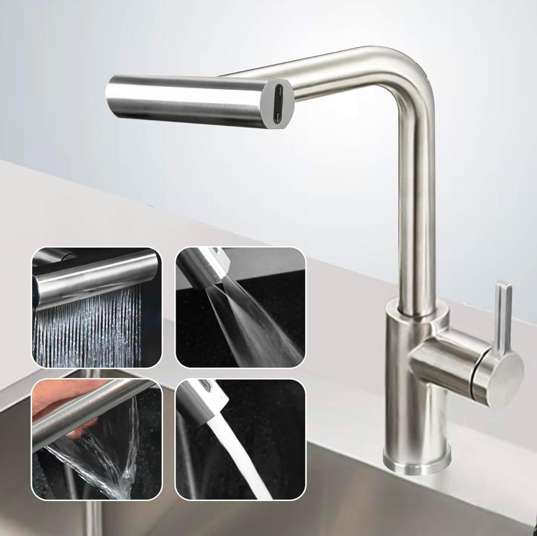 4 in 1 Waterfall Kitchen Faucet