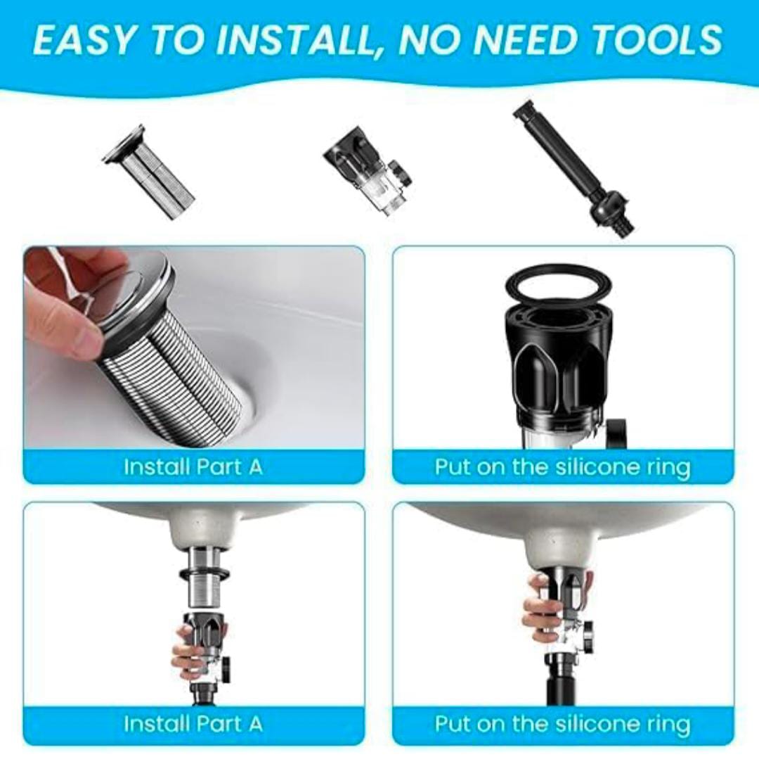 Anti-Clogging Sink Drain Pipe