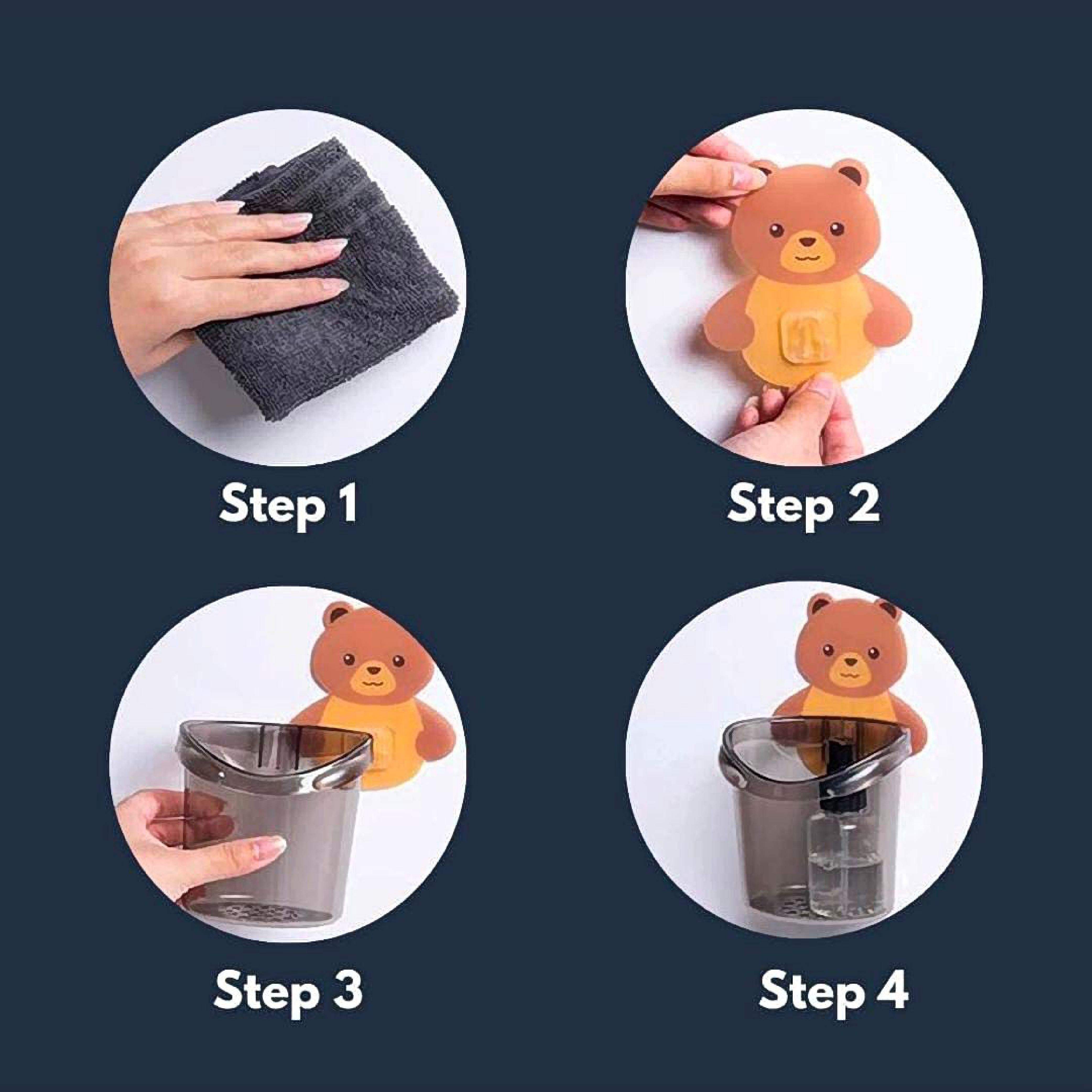 Panda Toothbrush Holder - 2 pcs