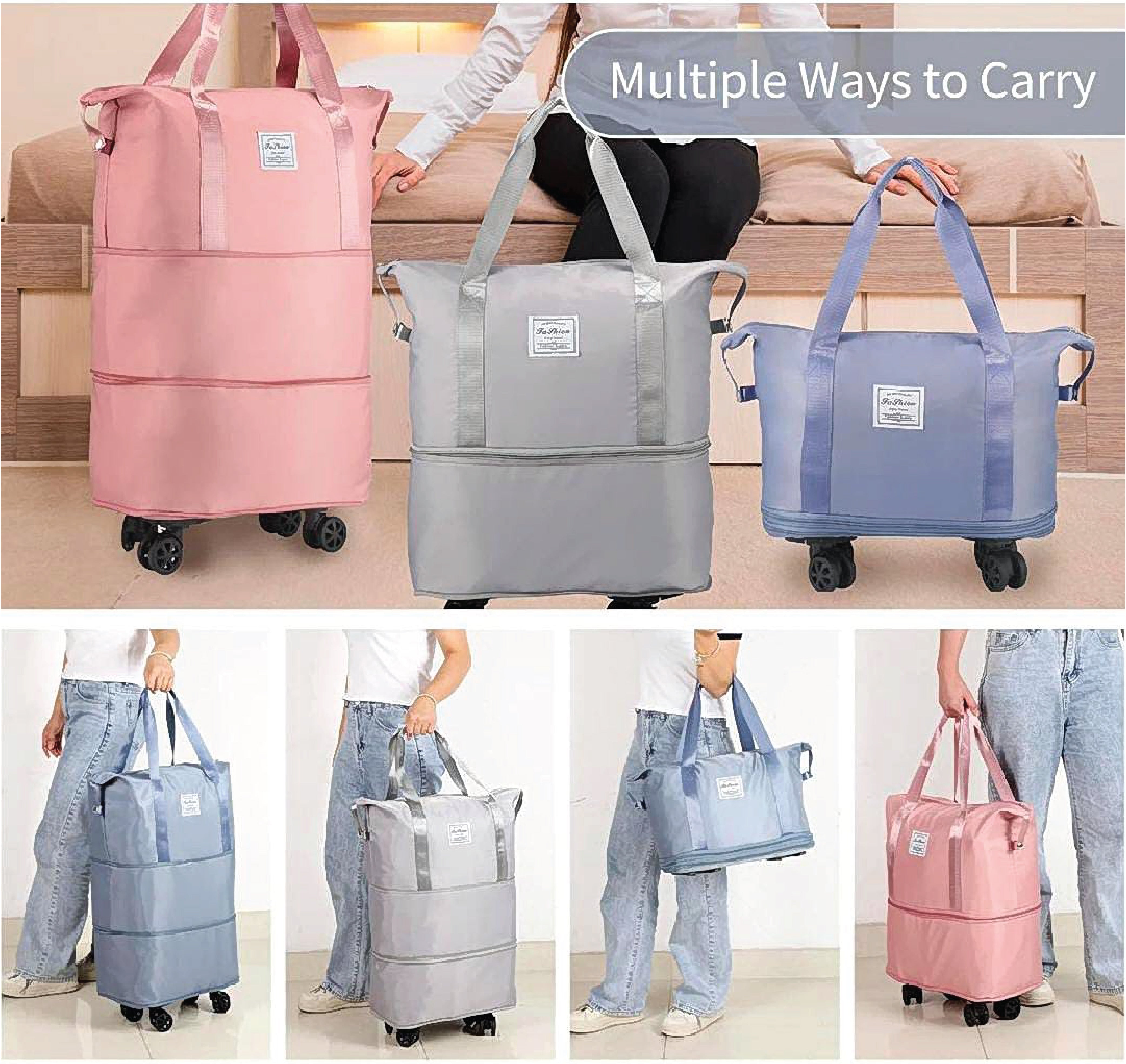 Folding Travel Bag with Wheels