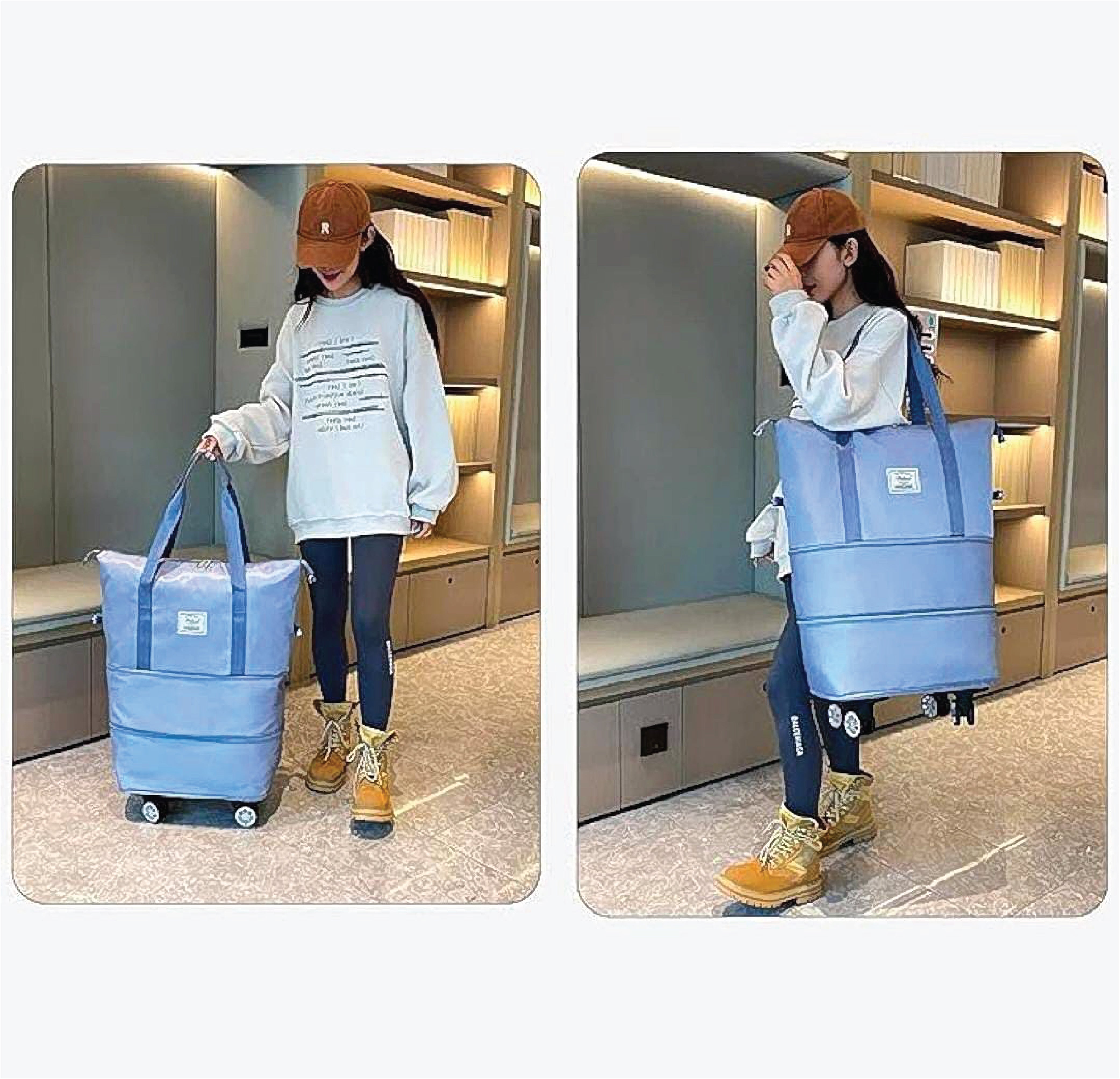 Folding Travel Bag with Wheels