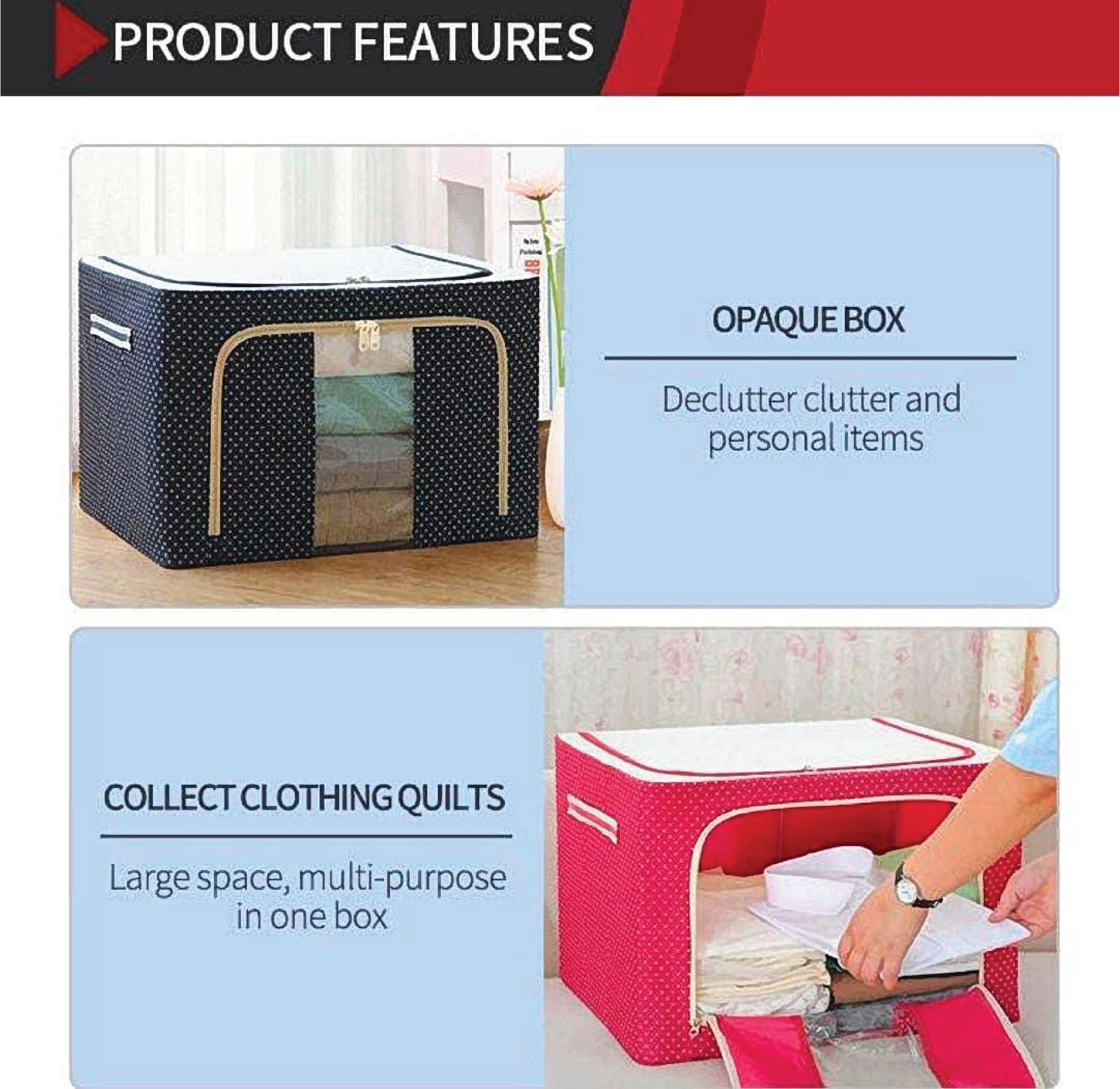 66 Ltr Foldable Storage Box