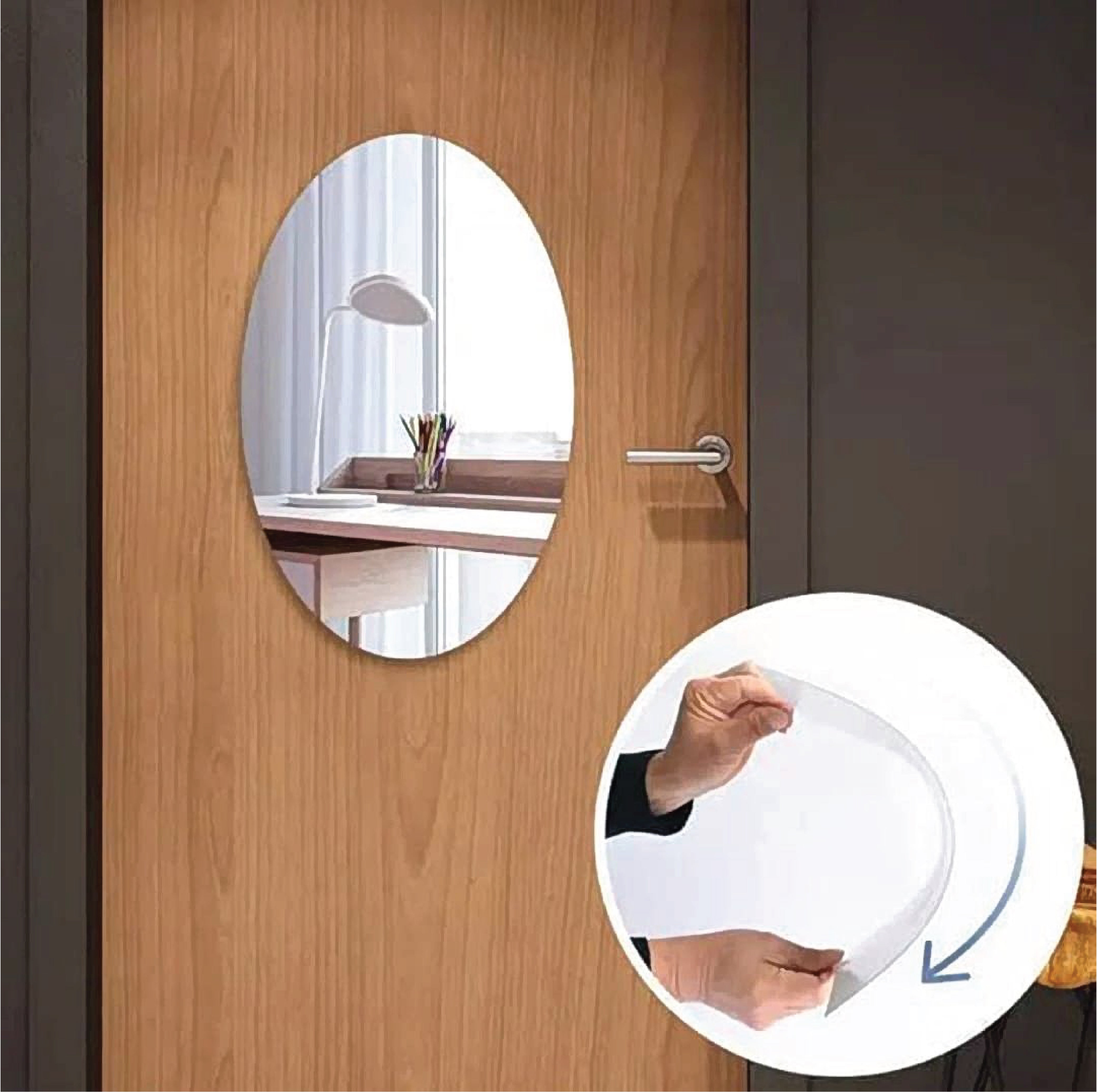 Flexible Plastic Mirror - 2 PCs