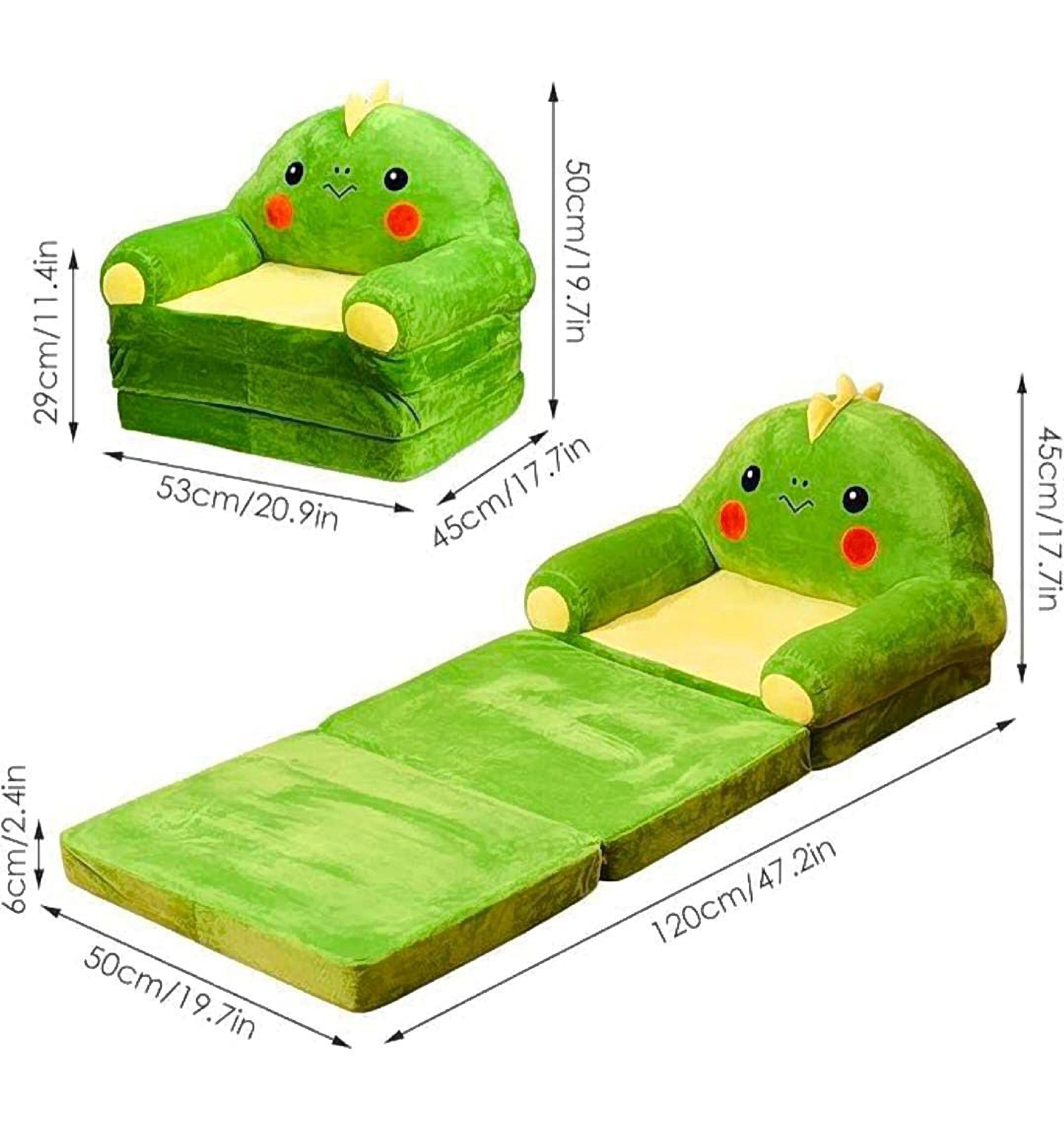 Caluself Plush Foldable Kids Sofa