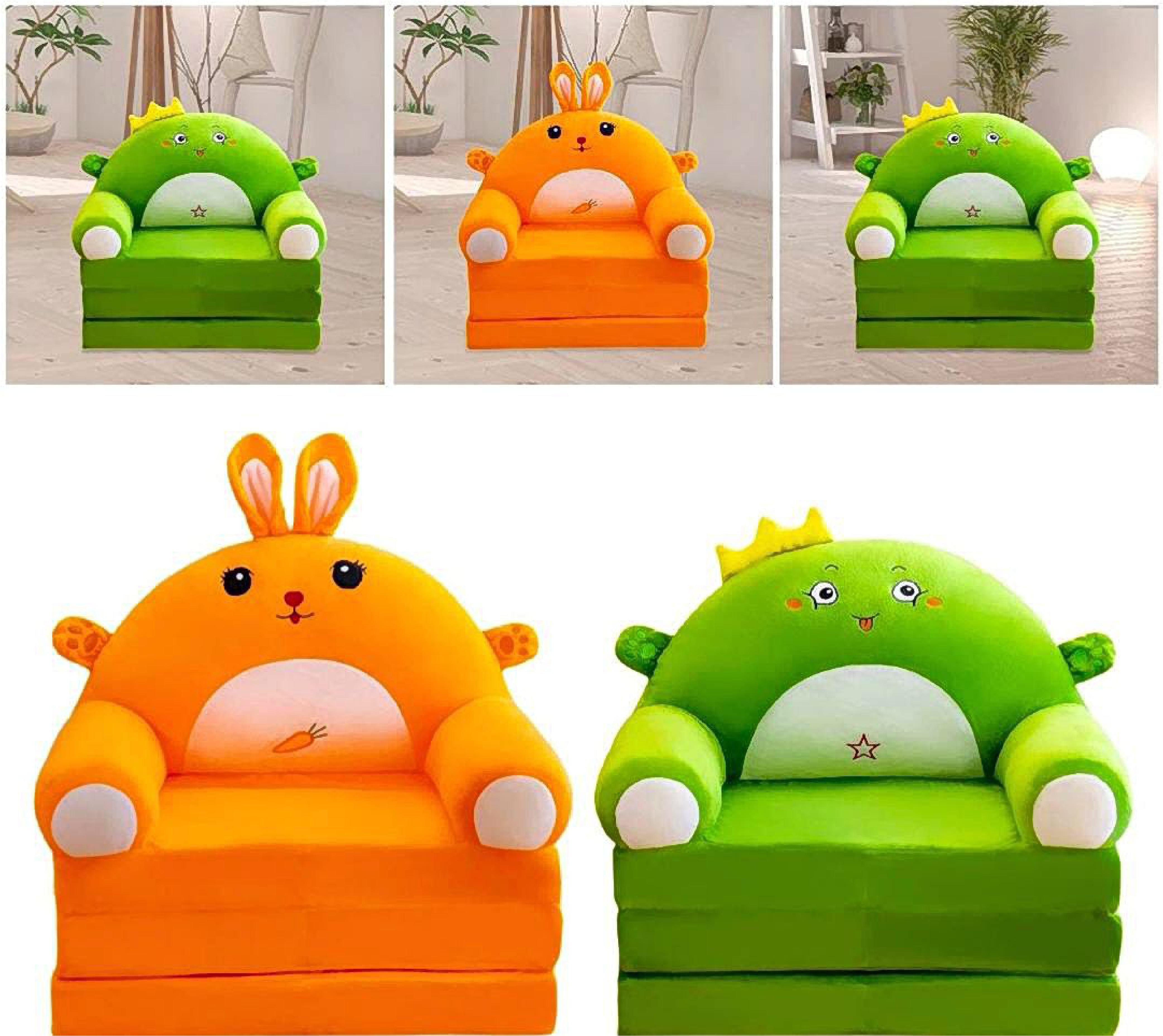 Caluself Plush Foldable Kids Sofa