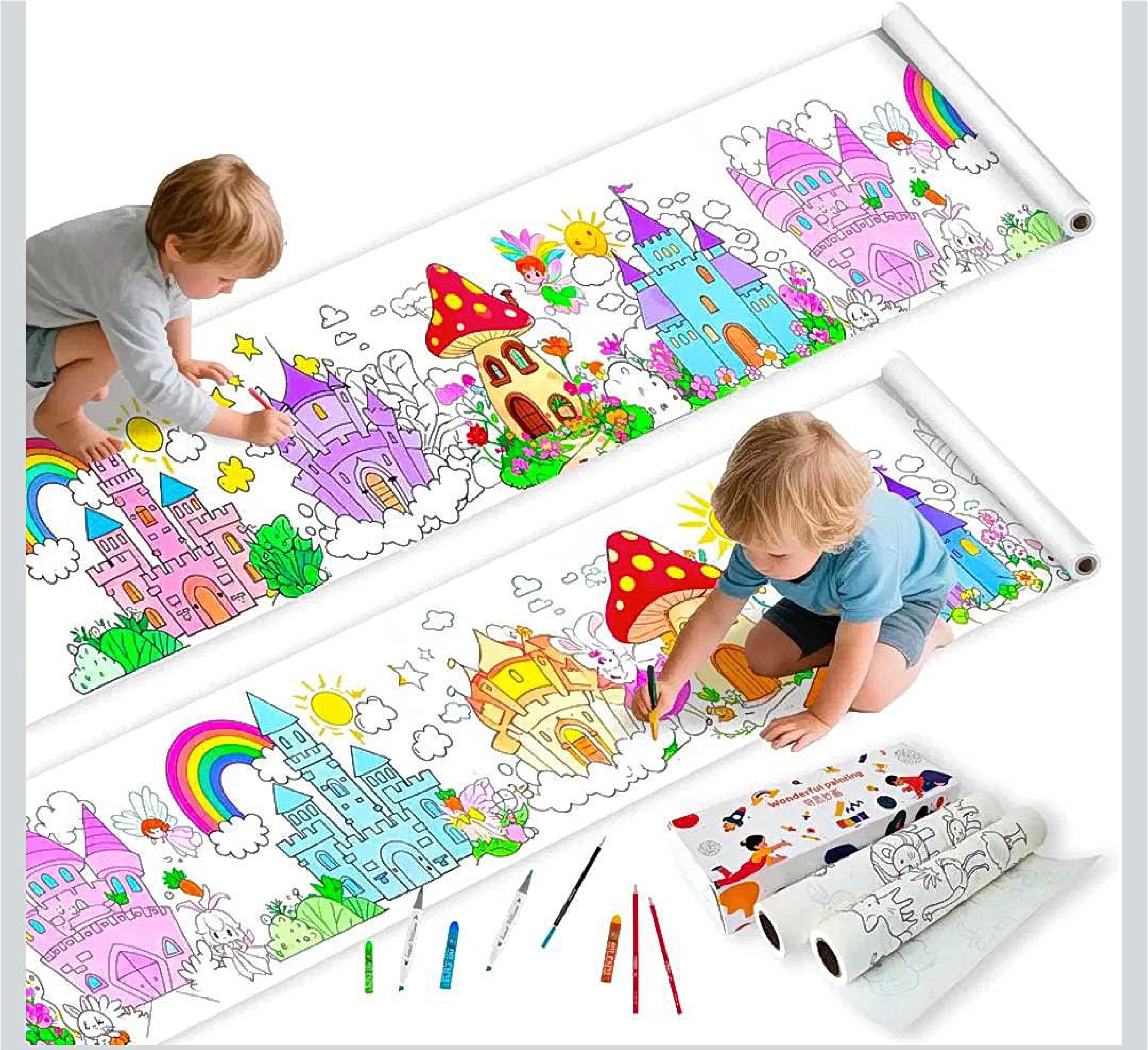 Children Drawing Roll