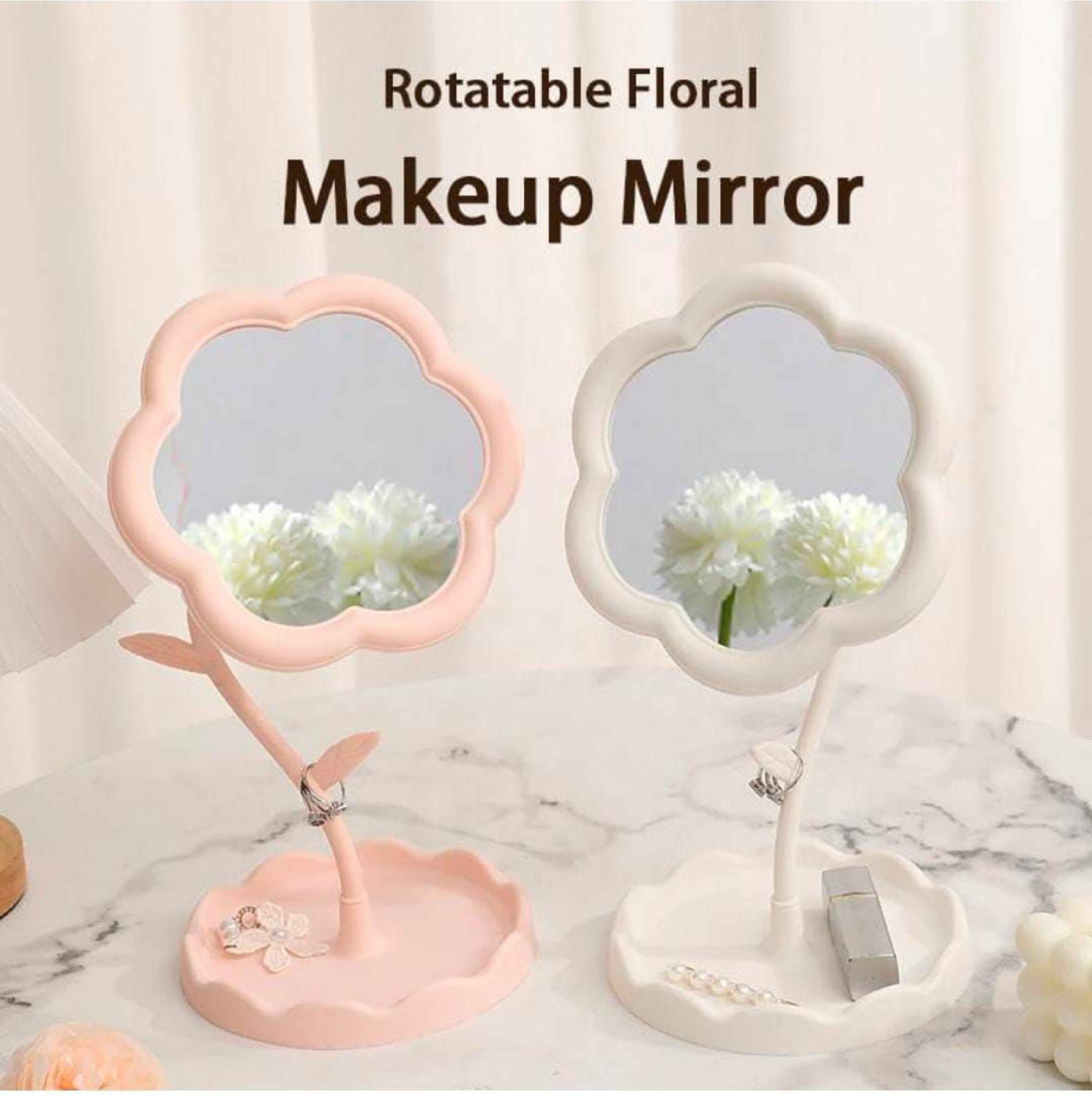Flower Shape Makeup Mirror – Big Size
