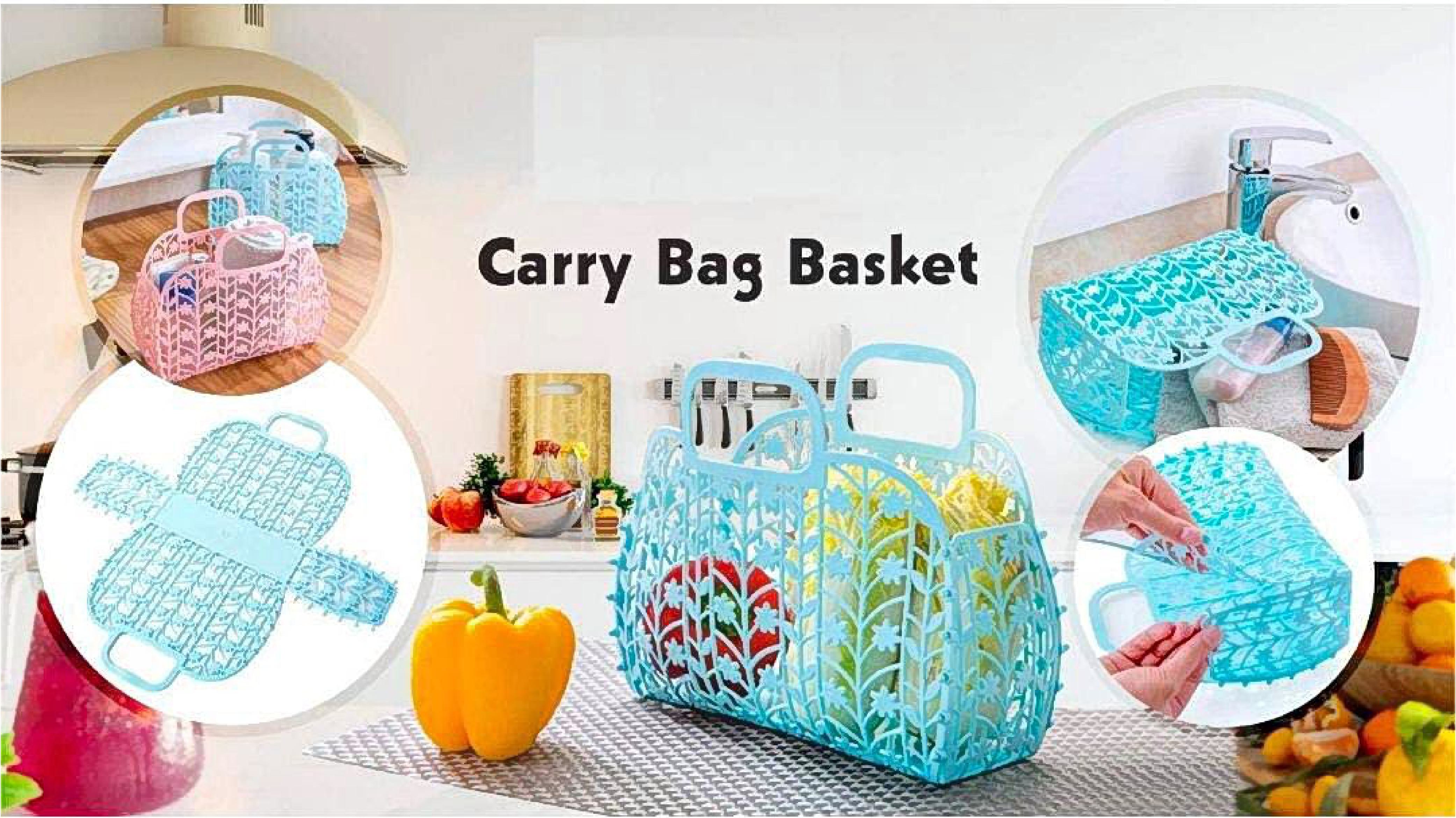 Plastic Foldable Basket Bag