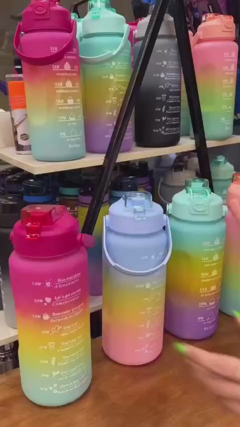 2 Litre Motivational Water Bottle – 3 Pieces Set