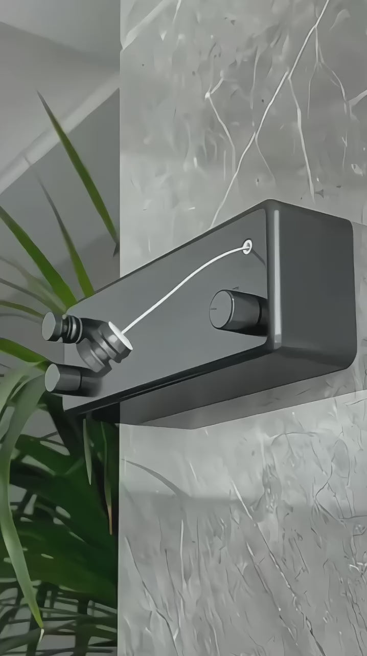 Wall Mounted Retractable Clothesline