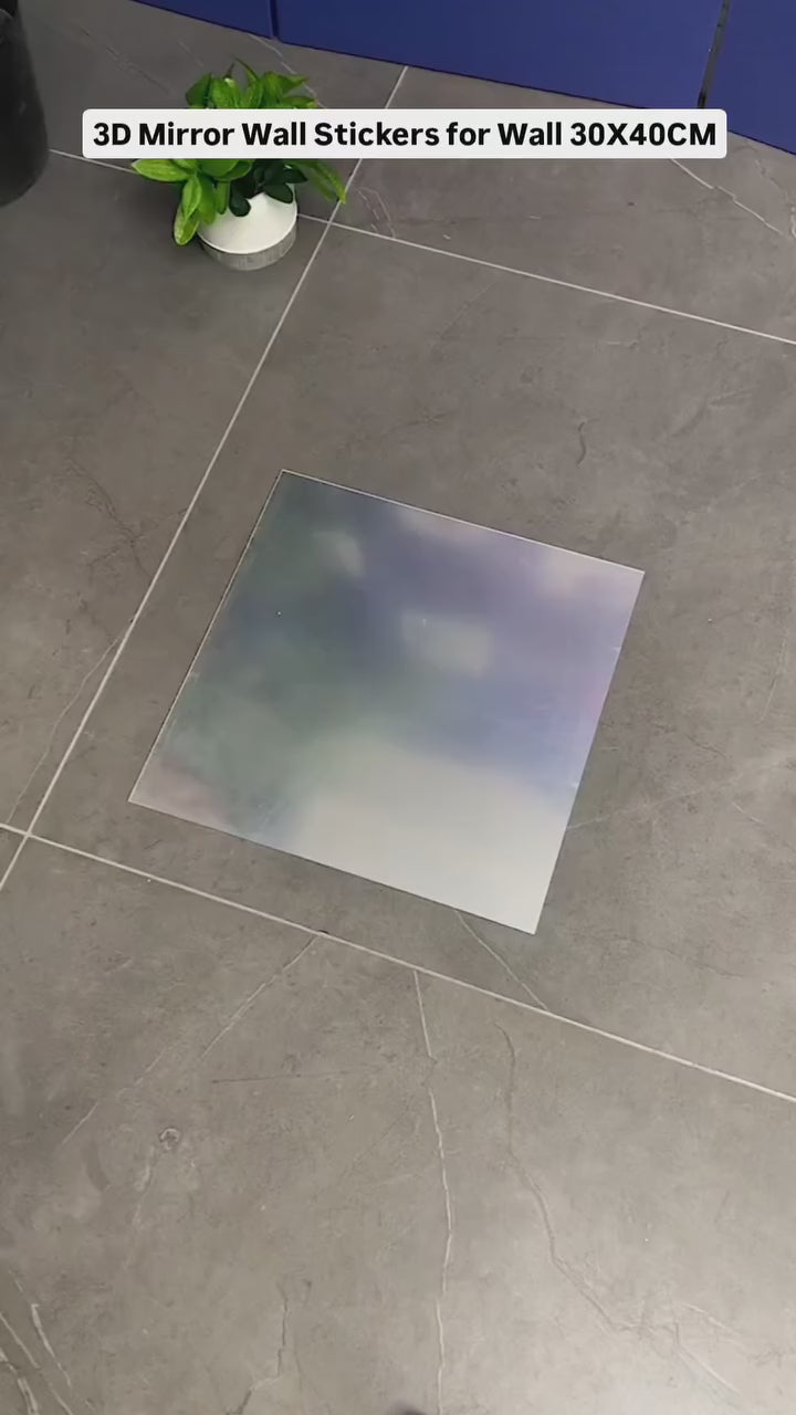 Flexible Plastic Mirror Square - 2 pcs